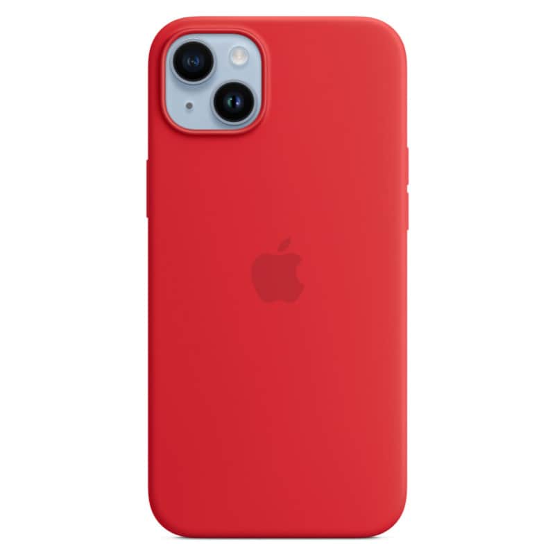 Силиконовый чехол MagSafe для iPhone 14 Plus Красный