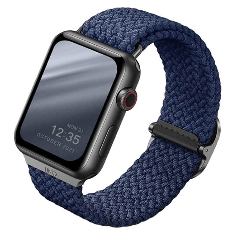 Плетеный ремешок Uniq Aspen для Apple Watch 40-42 мм Синий