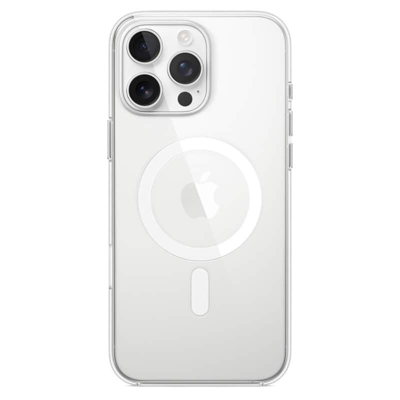 Пластиковый прозрачный чехол MagSafe для iPhone 16 Pro Max